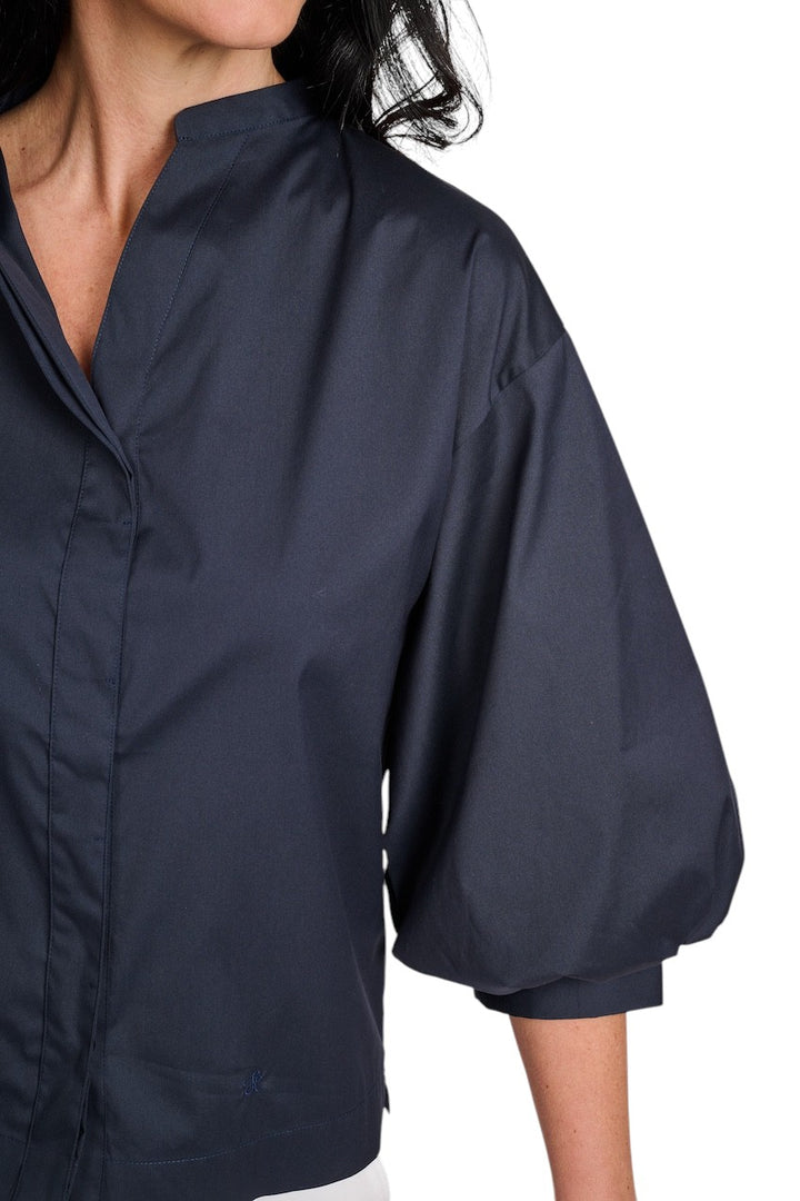 Hemisphere blouse lange mouwen dames marine 261AMAL-32 525