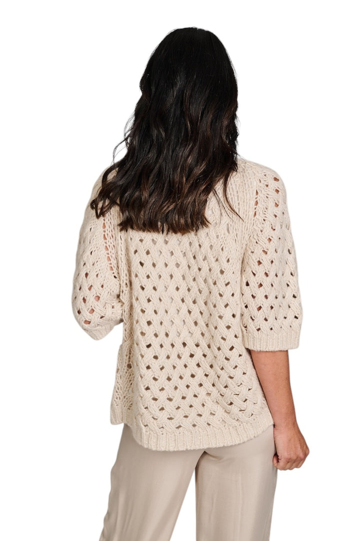 Hemisphere gilet dames beige 261C3SQ553-17 SQ1