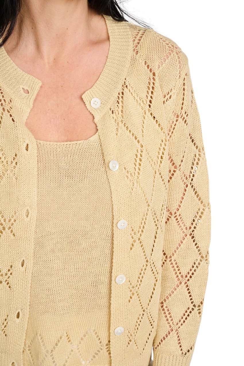 Hemisphere gilet dames geel 261X832-12 254