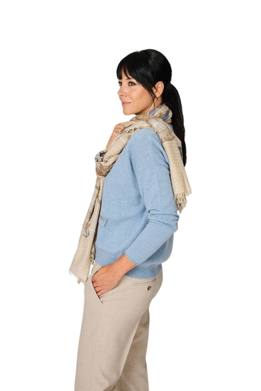 Hemisphere bufanda de mujer, varios diseños, PUCKSI-CSML 262B