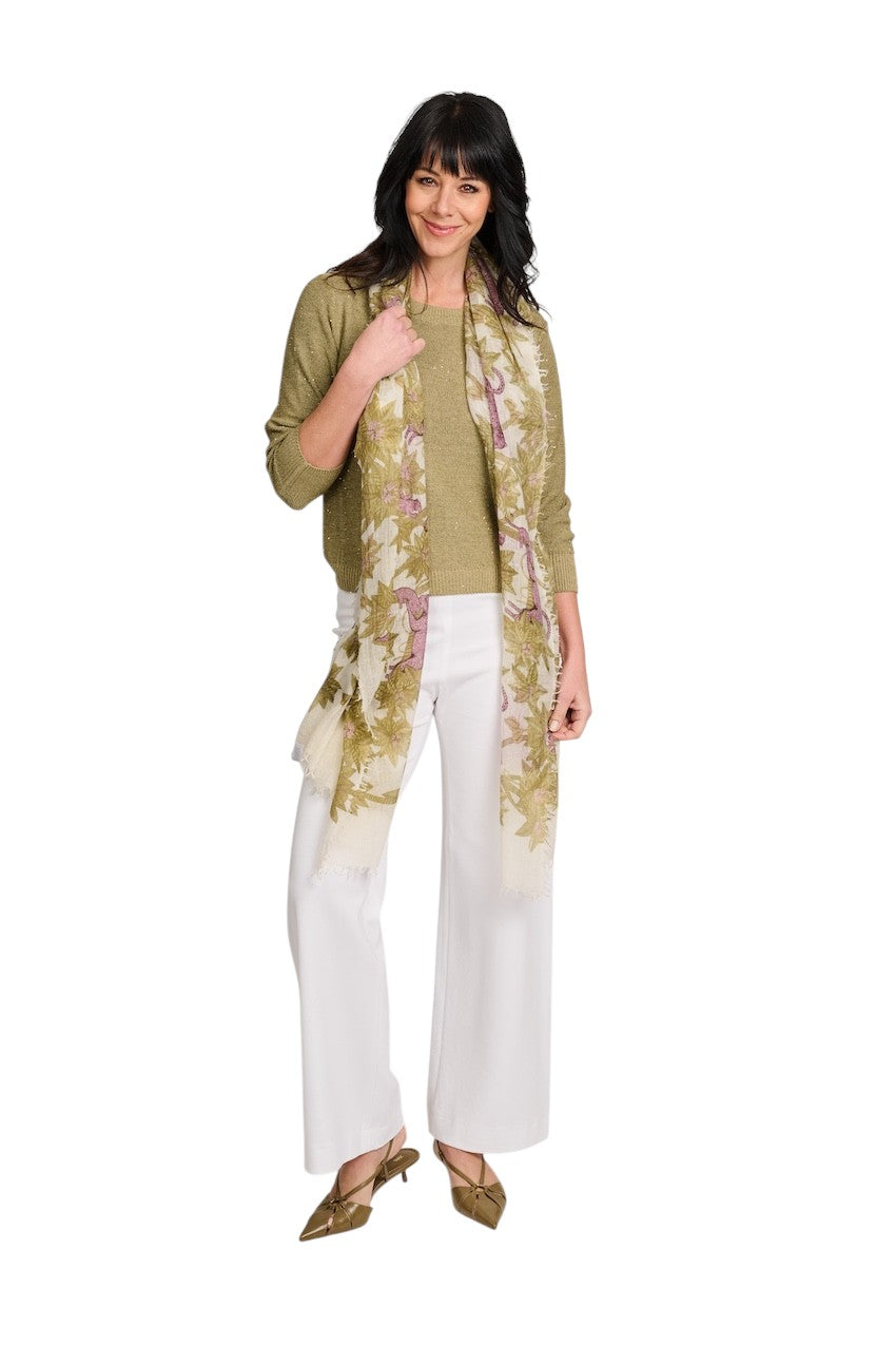 Hemisphere jersey señora cuello redondo oliva