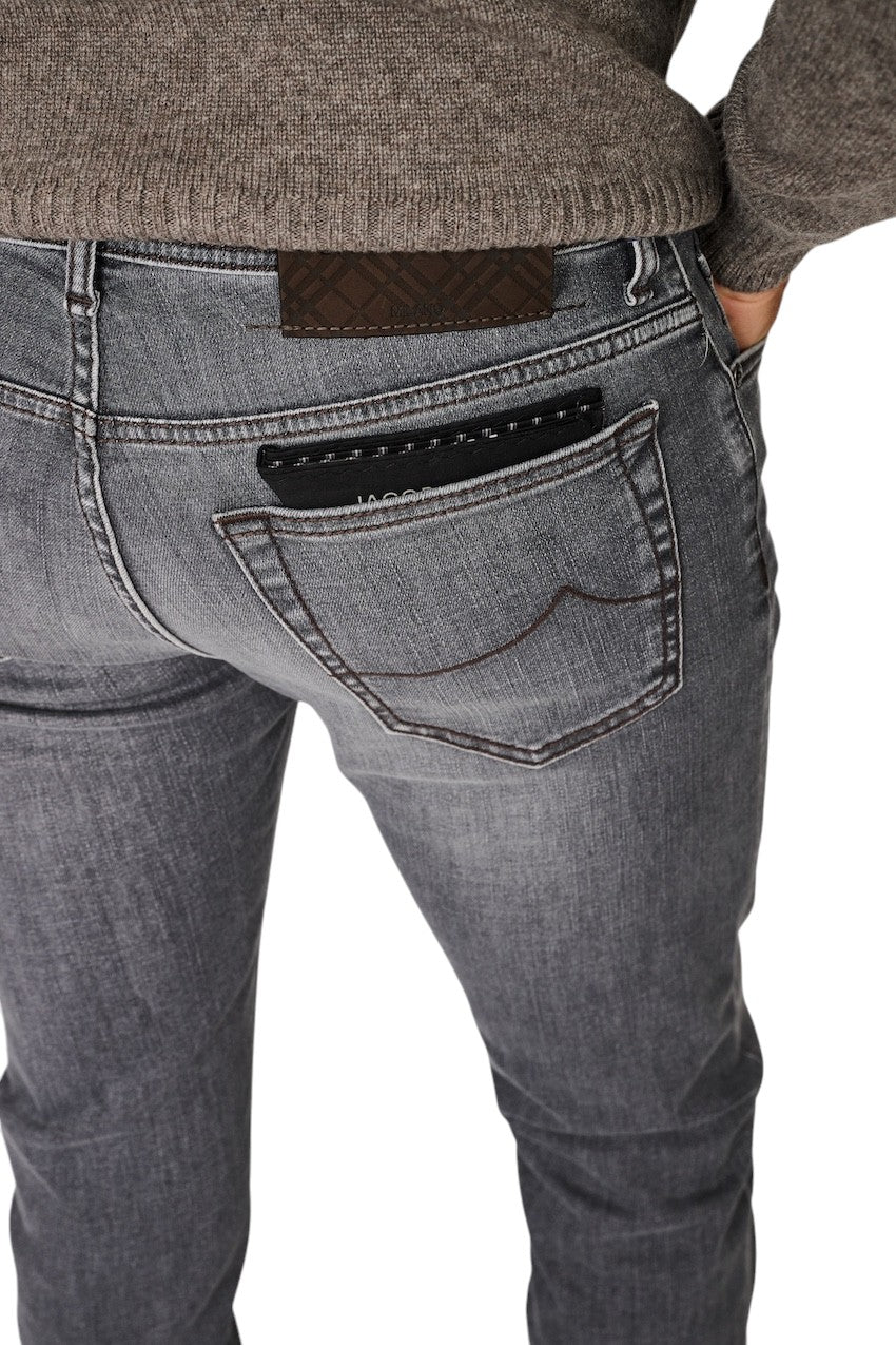 Jacob Cohen Men jeans heren zwart slim fit with zipper Bard JUM_QE009 030 S4286 600D