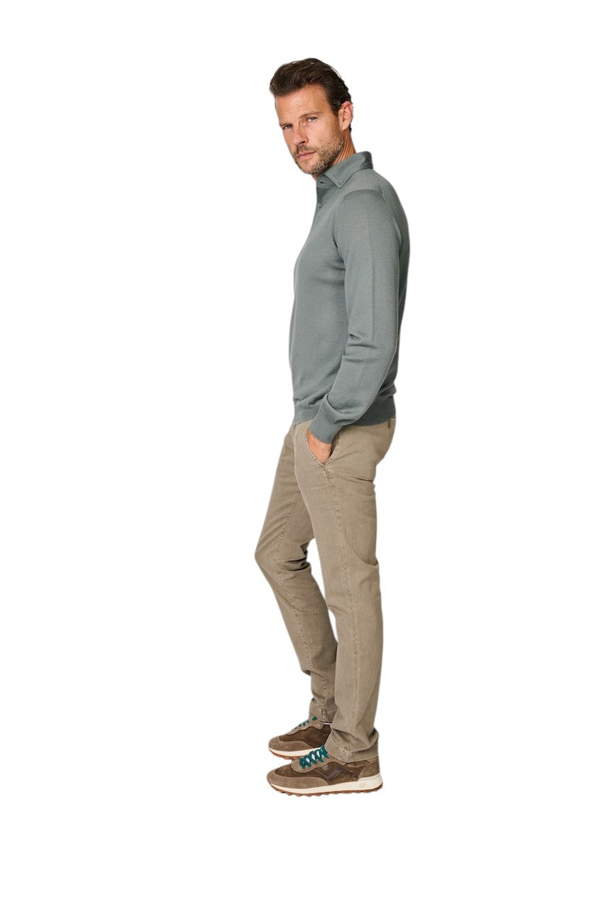 Jacob Cohen Men sportieve broek heren grijs Slim Fit Bobby JUM-P0001 001 S4216 B75