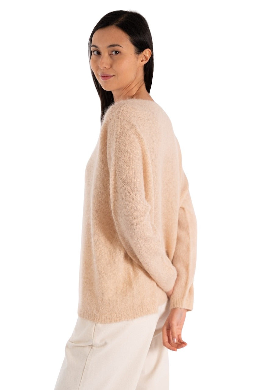 Jeff pullover da donna beige