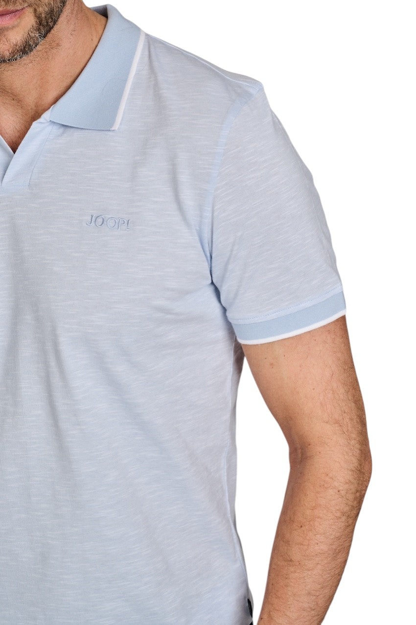 Joop polo shirt korte mouwen heren licht blauw Iwanito 10019270 00452