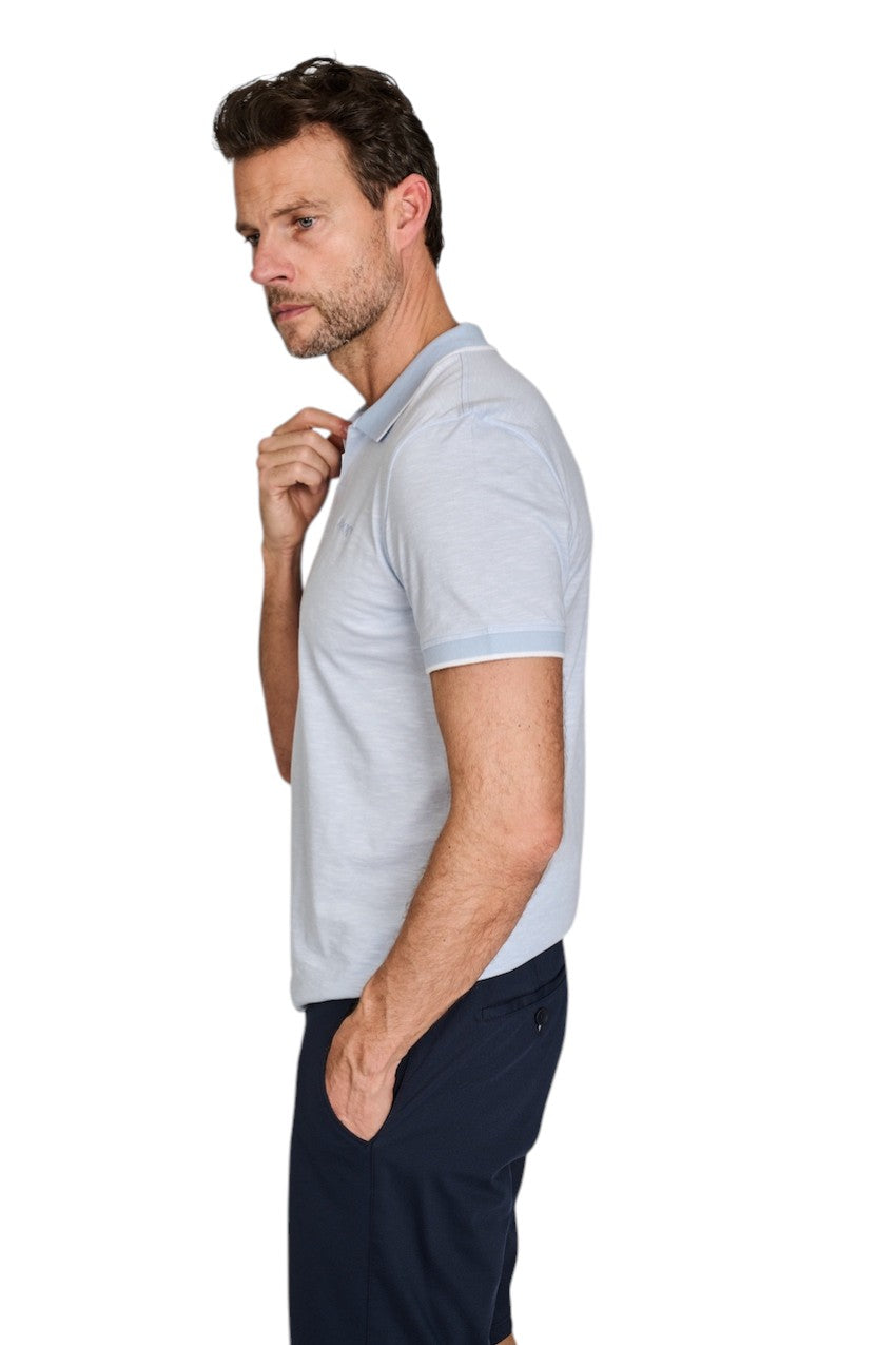 Joop polo shirt korte mouwen heren licht blauw Iwanito 10019270 00452