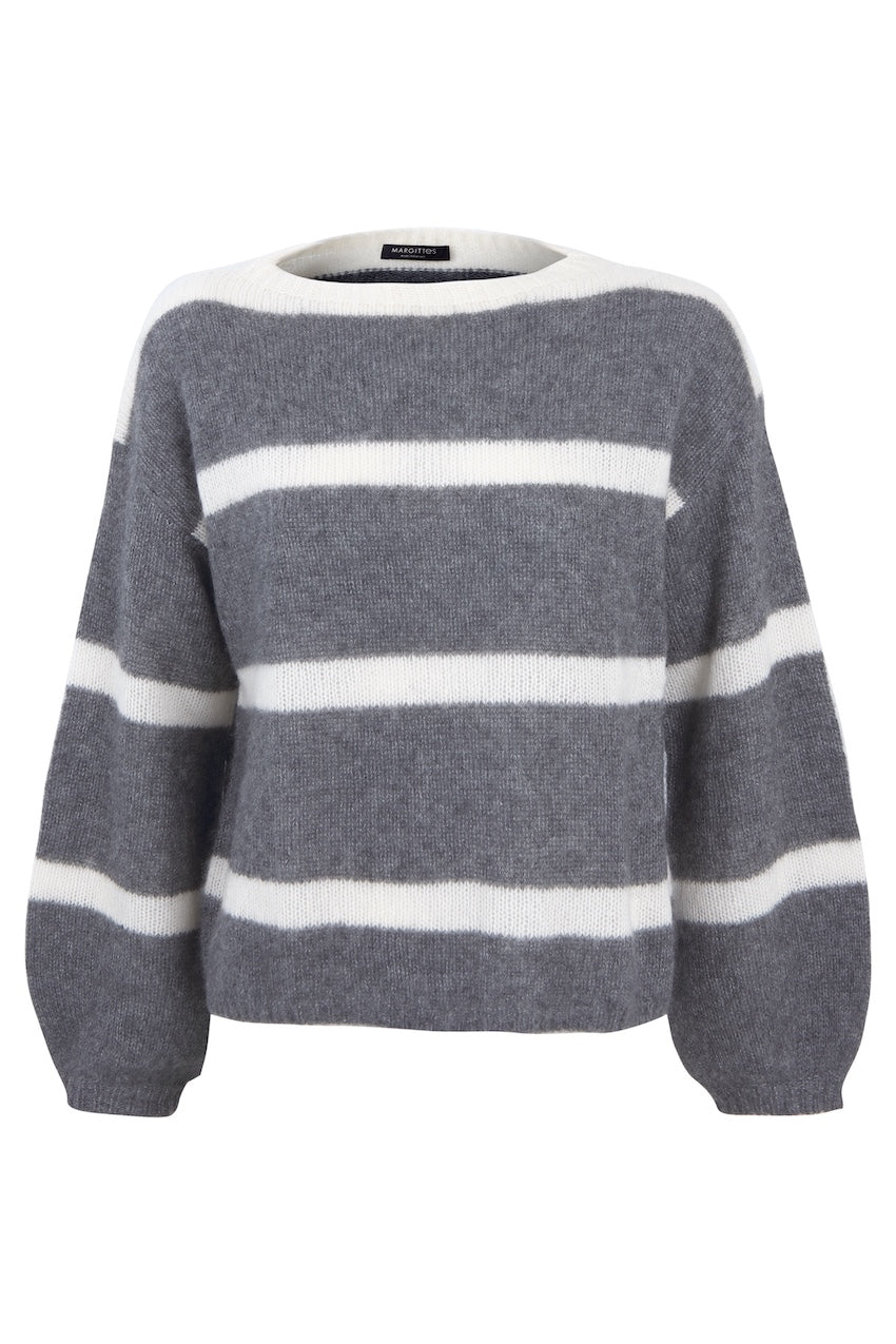 Margittes pull trui dames grijs