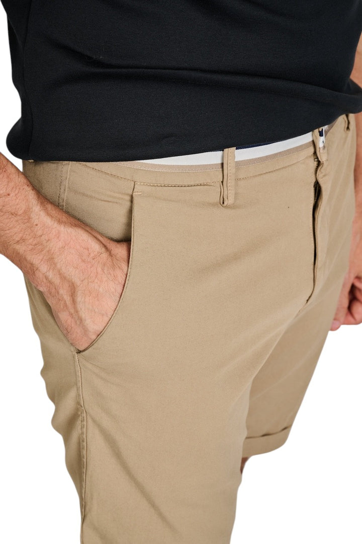 Mason'S Men bermuda heren khaki Torino summer 9BE22863N5ME303 075