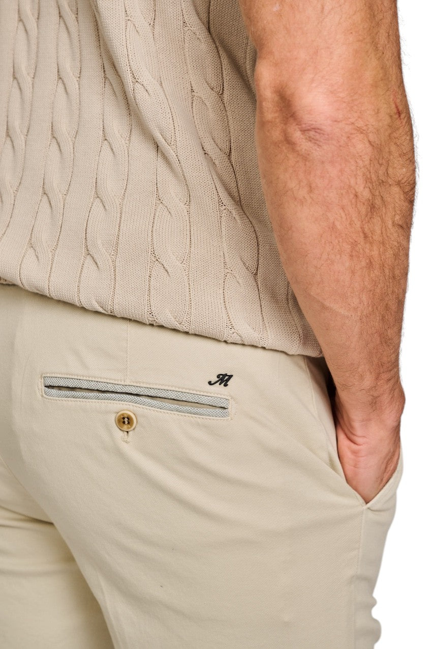 Mason'S Men sportieve broek heren beige Torino Elgance 9PN2R4593N1MBE100 020