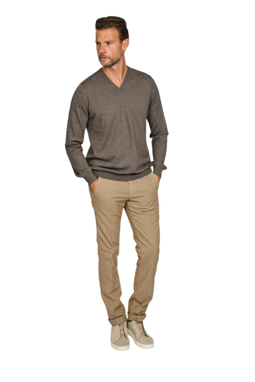 Mason'S Men sportieve broek heren camel Torino Elegance 9PN2R4593N1CBE279594