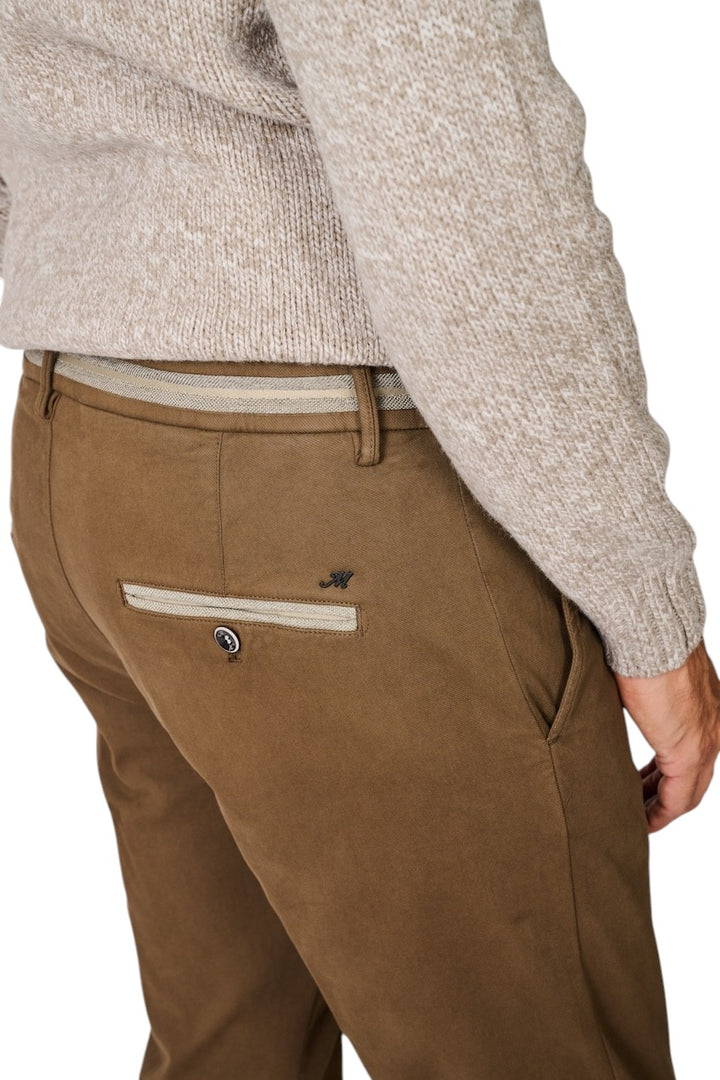 Mason'S Men sportieve broek heren chocolat Torino Elegance 9PN2R4593N2MBE070222