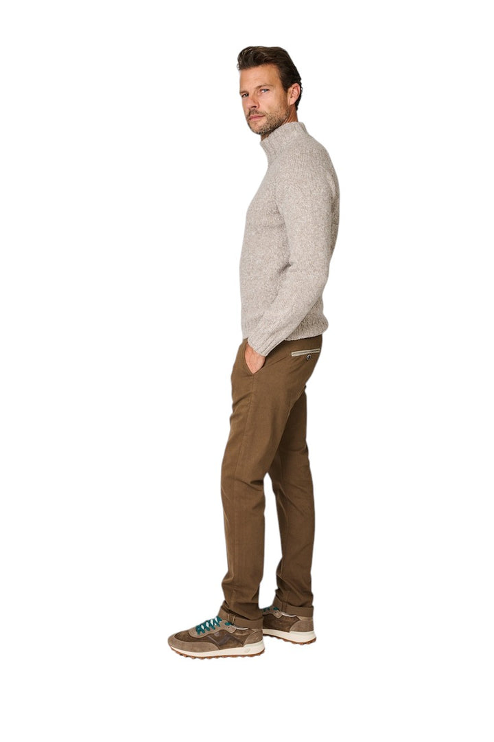 Mason'S Men sportieve broek heren chocolat Torino Elegance 9PN2R4593N2MBE070222