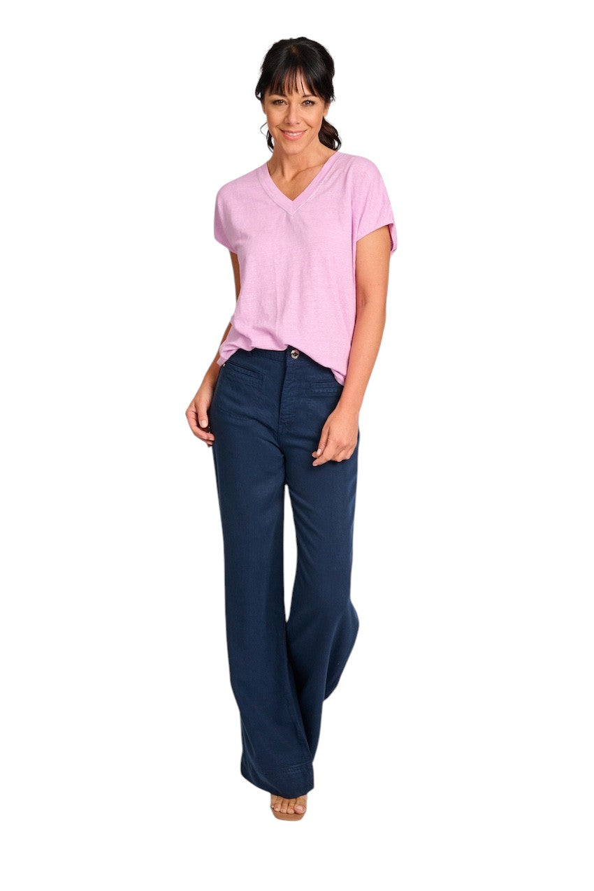 Mos Mosh broek dames blauw Soey Beaumont 170260 828 SOEY