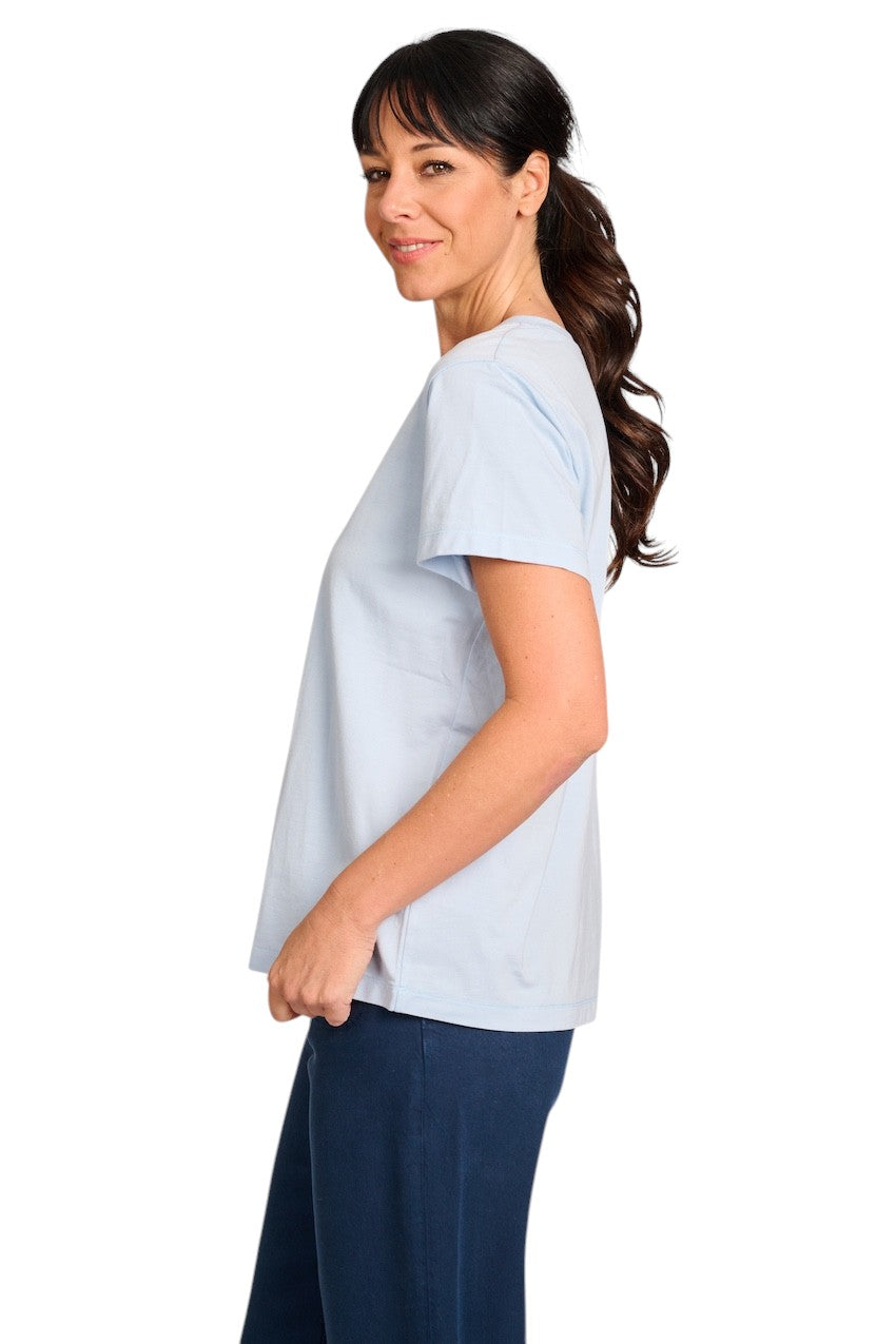 Mos Mosh t-shirt dames ciel Dala 168510 495