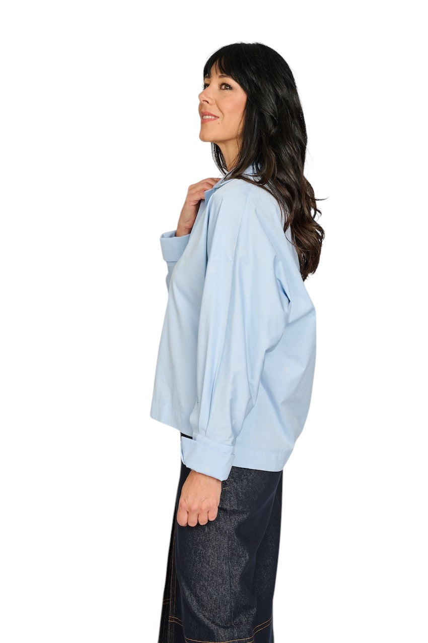 Natan Collection blouse dames blauw DALTON-J1BRG06 145
