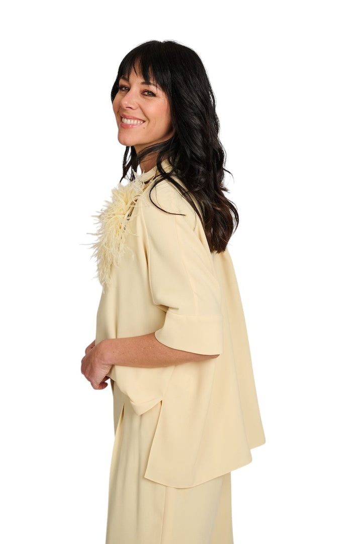 Natan Collection blouse dames geel EMMA-N6NJ03 110