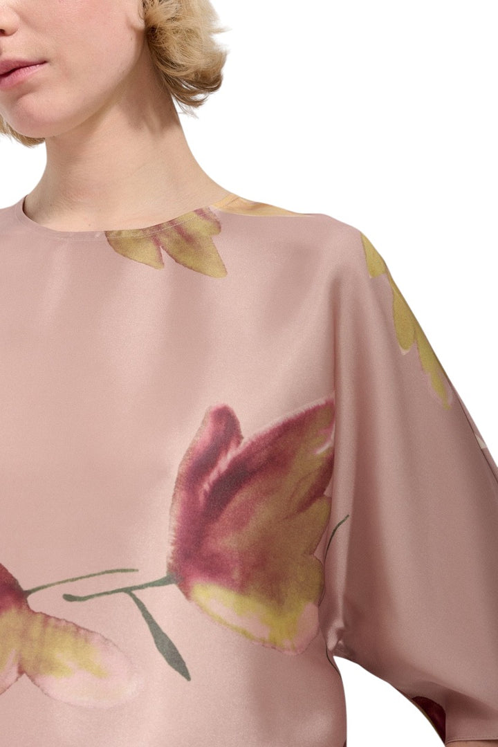 Natan Collection blouse korte mouwen dames roze CHERI-JA0F03 134