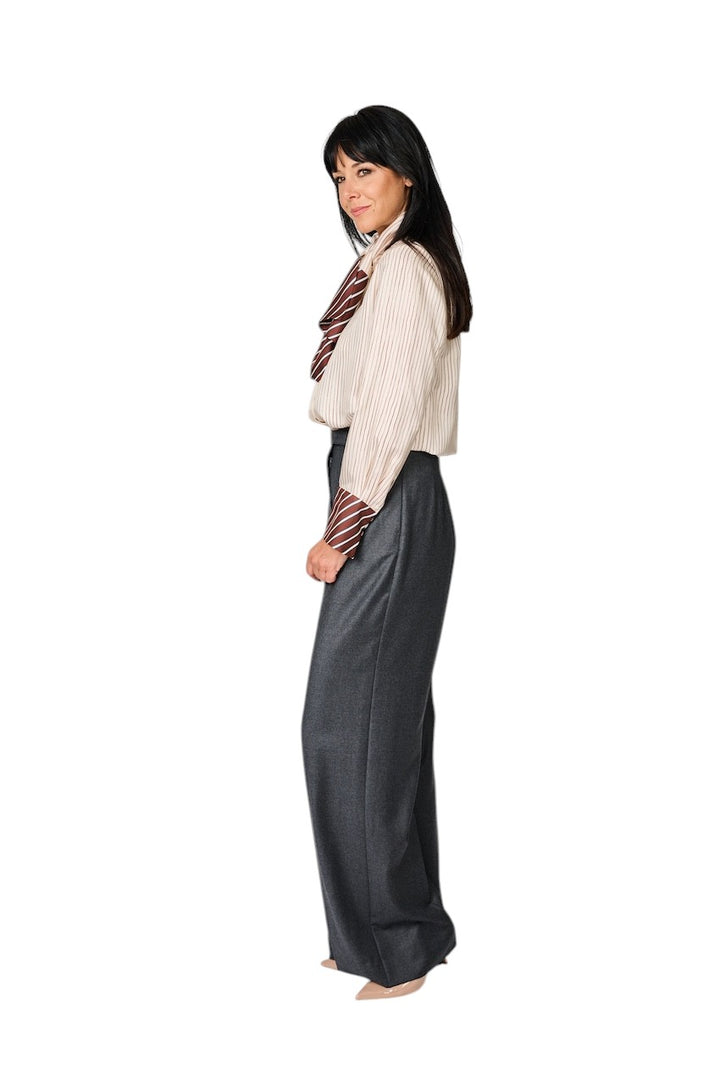 Natan Collection broek dames anthraciet FLOCON-N2BG05 178