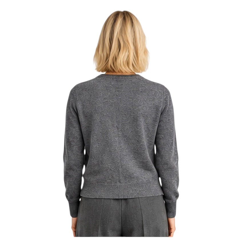 Natan Collection gilet dames anthraciet OWENN-WOOLCASH 178
