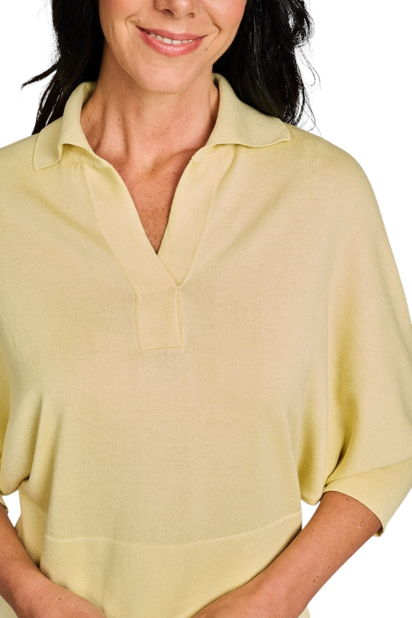 Natan Collection Pull femme jaune NAYMA-SILCO-104