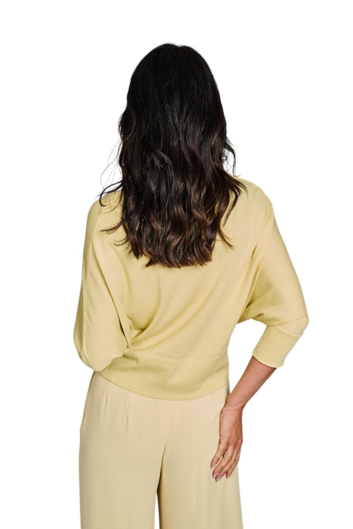 Natan Collection Pull femme jaune NAYMA-SILCO-104