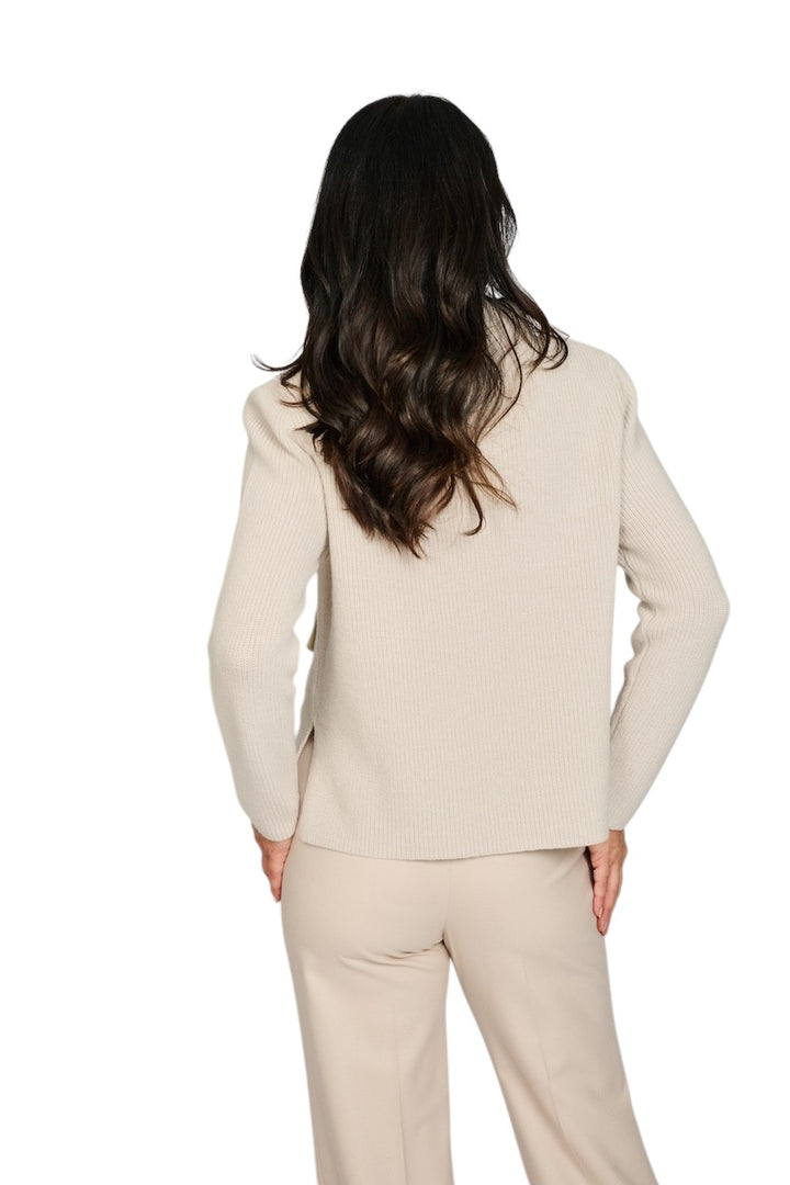Natan Collection pull trui dames greige MAUI-WOOL 170