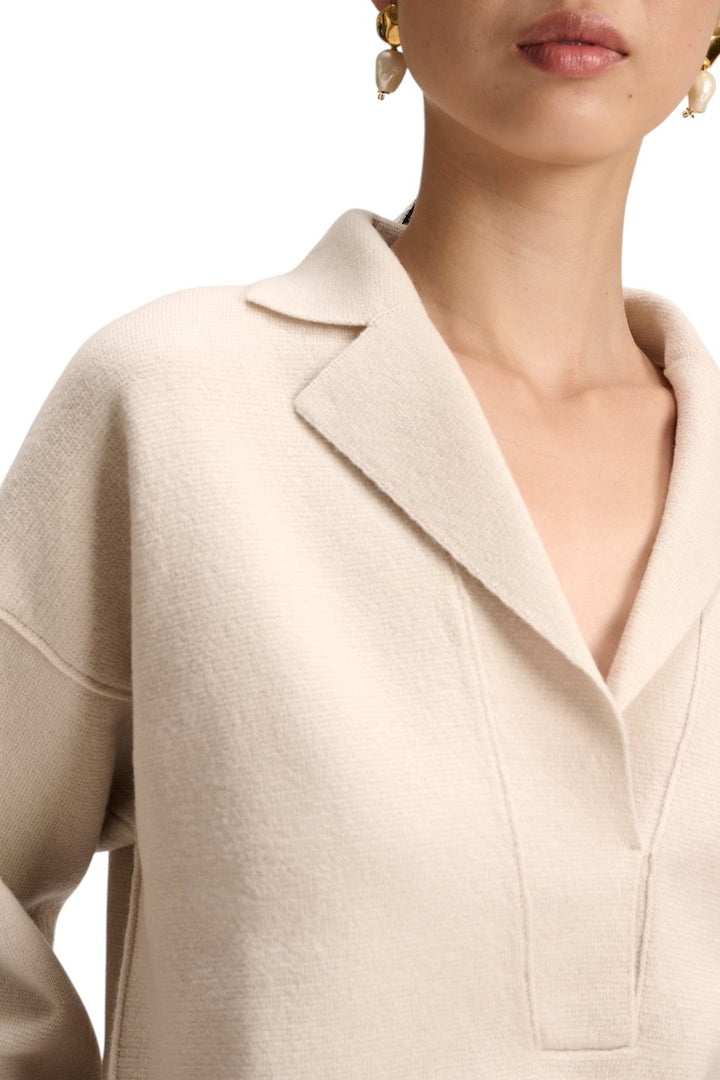 Natan Collection pull trui dames greige MIKA-WOOL 170