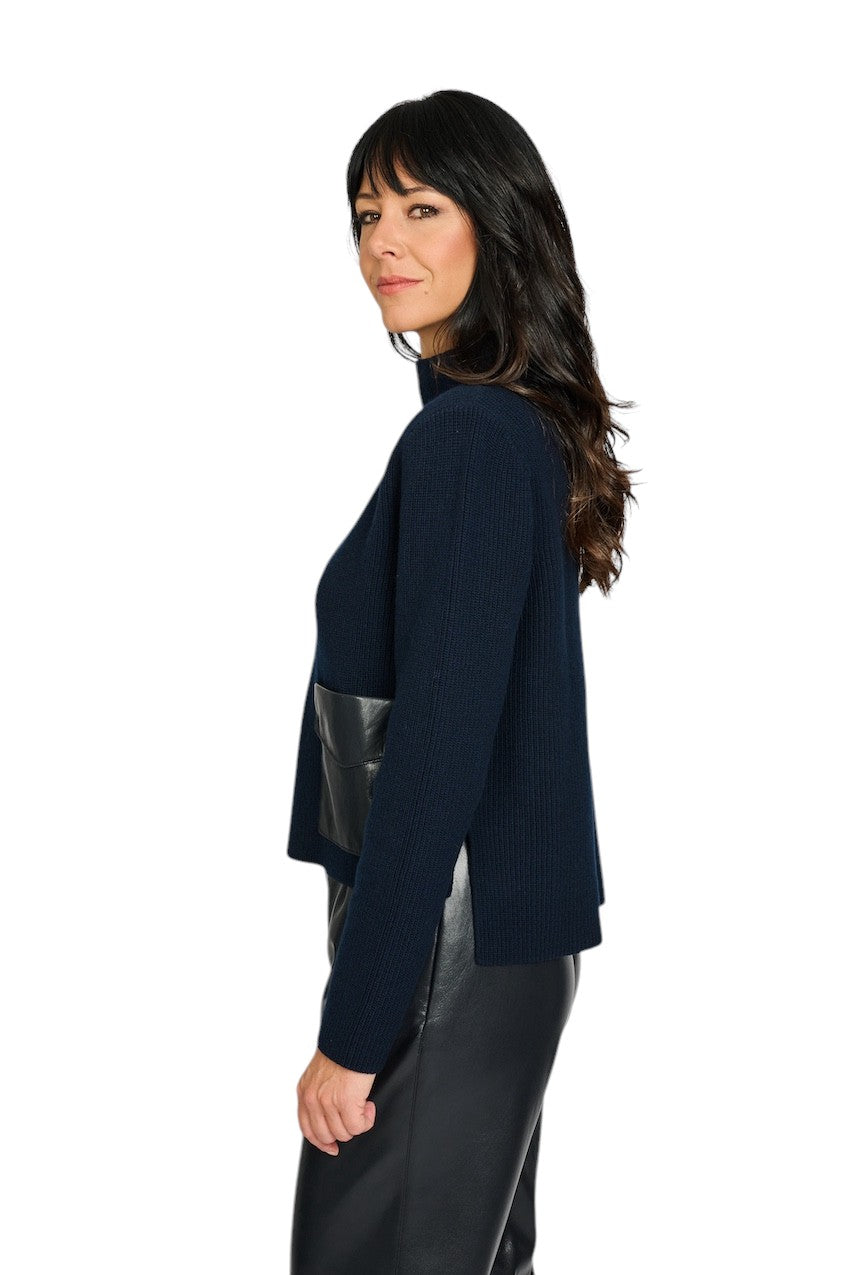 Natan Collection pull trui dames marine MAUI-WOOL 140