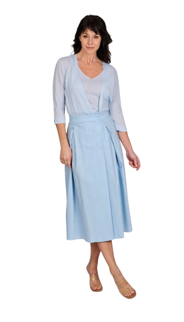 Natan Collection rok dames licht blauw CALM-N1CA02-222