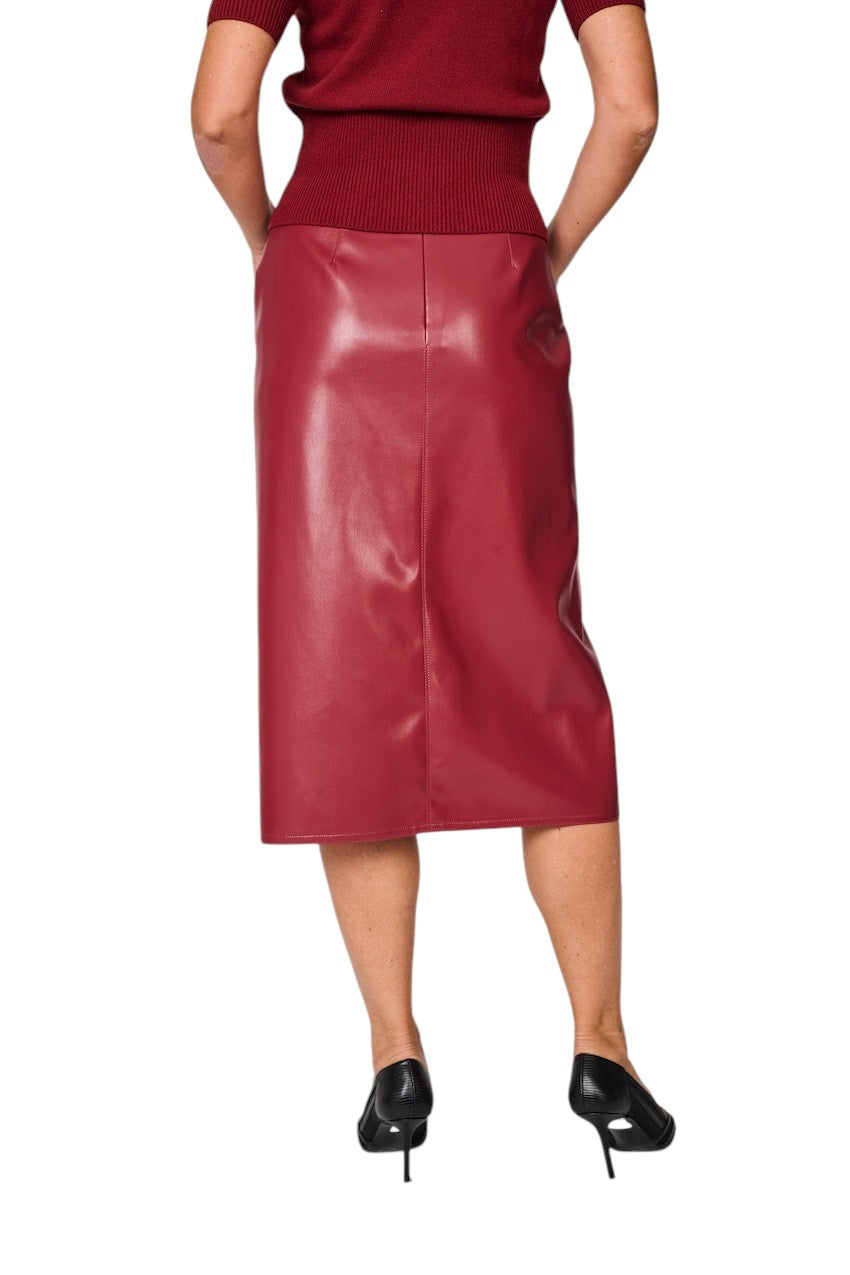Natan Collection falda de mujer roja FRED2-JZLTX02 271