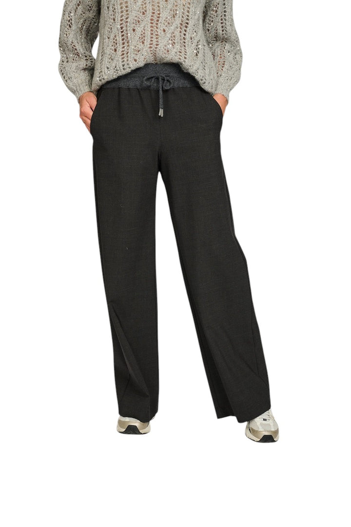 Panicale Cashmere broek dames anthraciet D370012PA 0971
