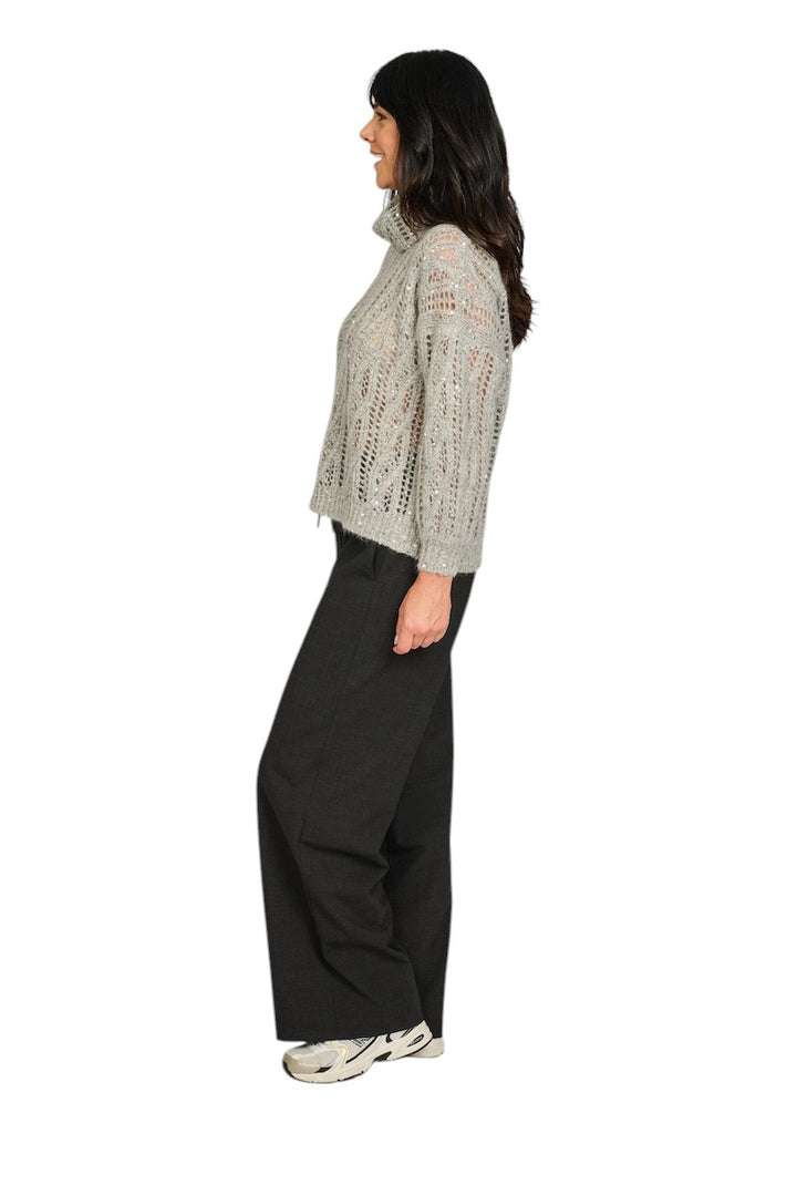 Panicale Cashmere broek dames anthraciet D370012PA 0971