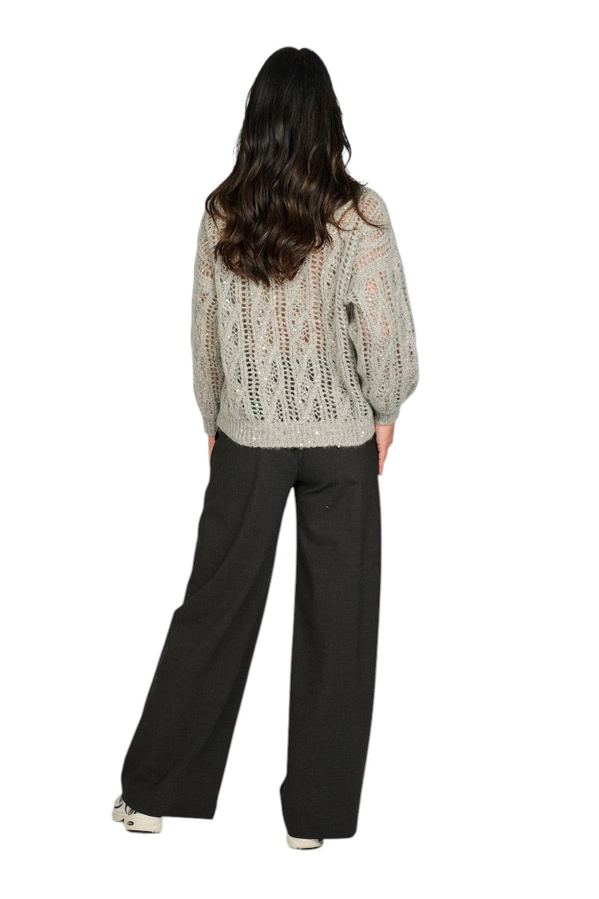 Panicale Cashmere broek dames anthraciet D370012PA 0971