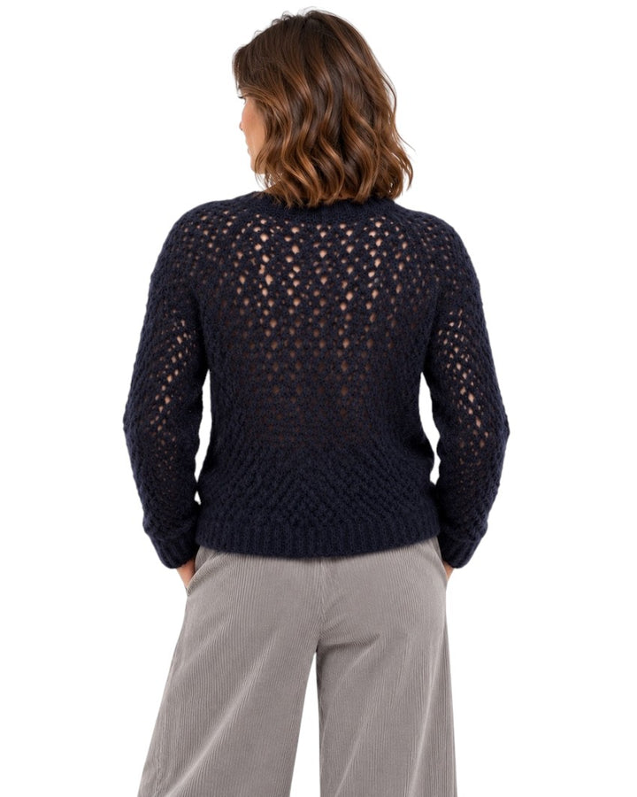 Panicale Cashmere pull trui dames blauw D390781G 0590