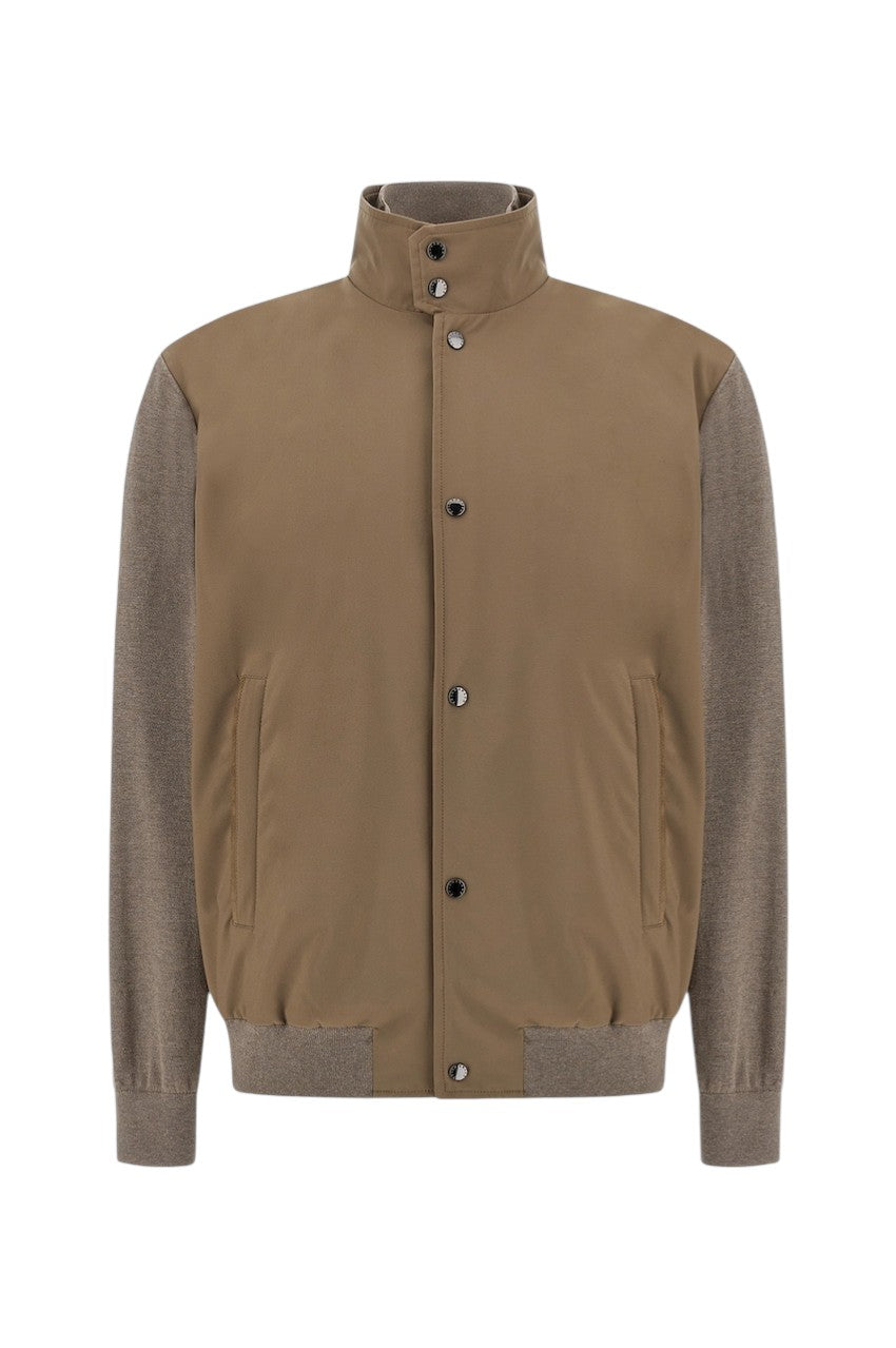 Paul & Shark parka heren licht bruin Hybrid katoen en zijde Typhoon® Platinum 26411728 111