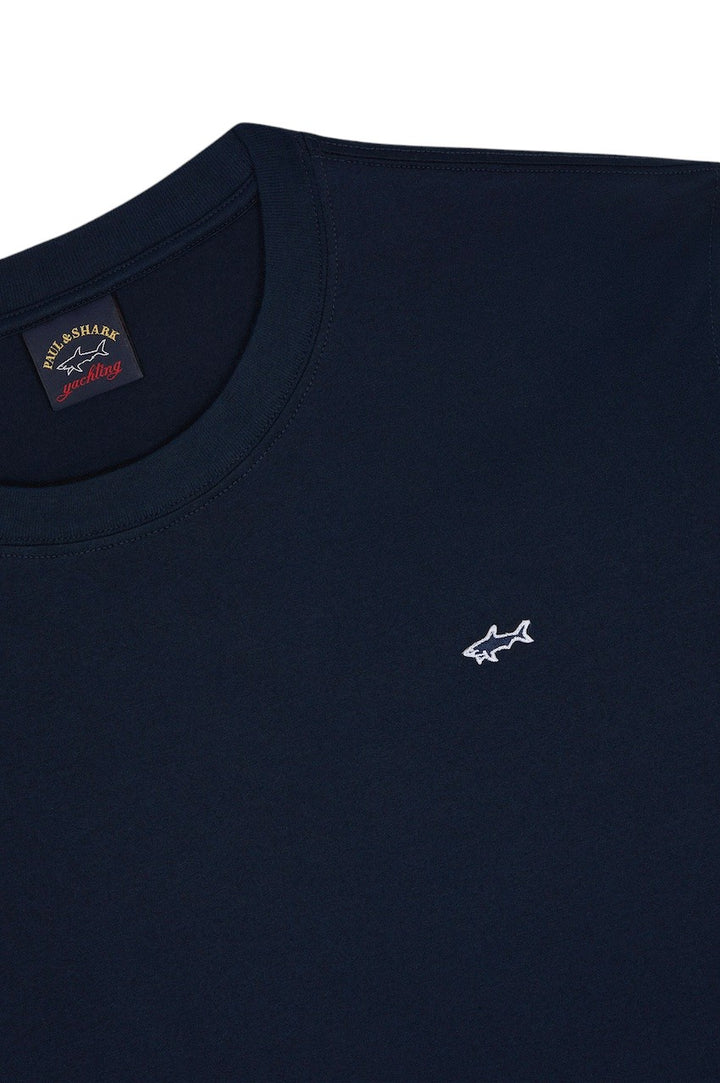 Paul & Shark t-shirt korte mouwen heren donker blauw C0P1092 013