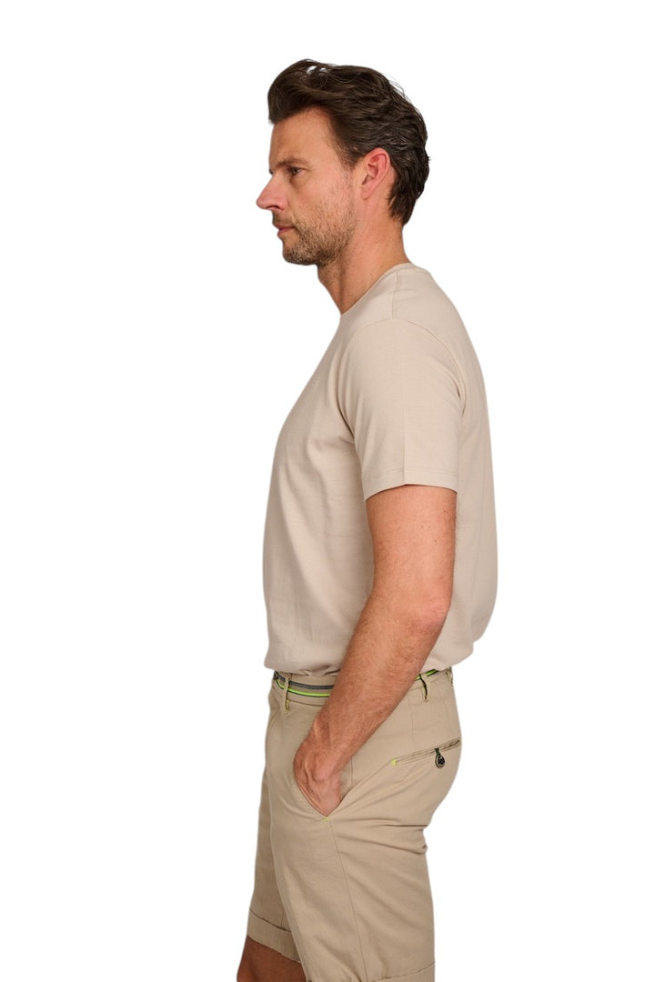 Paul & Shark t-shirt korte mouwen heren taupe 25411047 348.