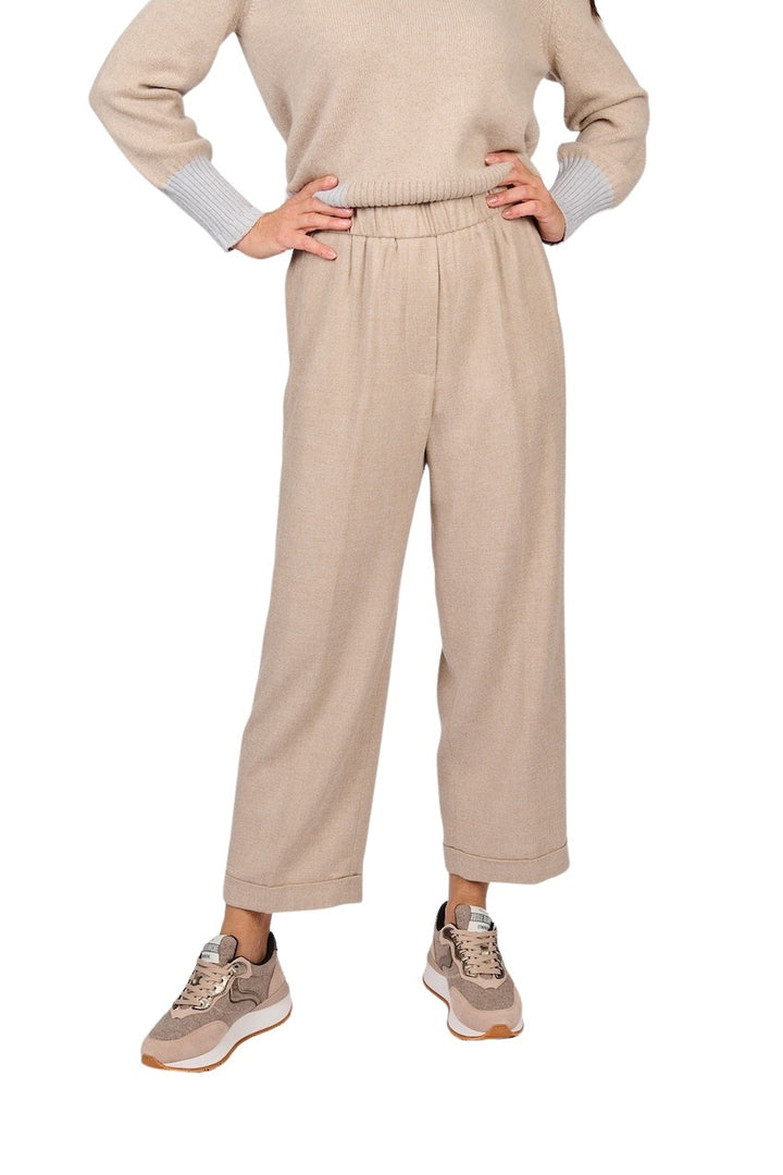 Peserico broek dames beige