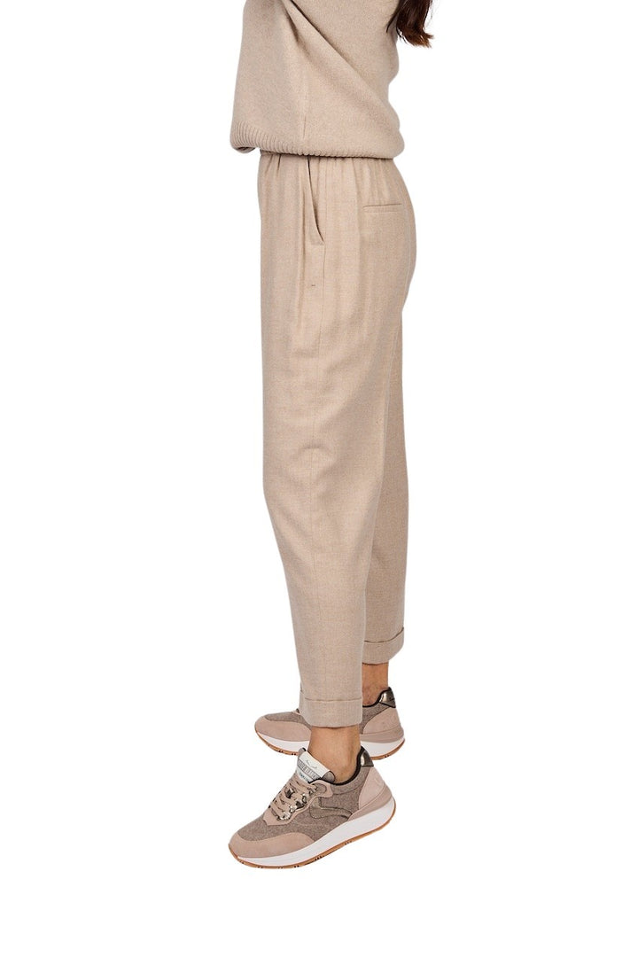 Peserico broek dames beige