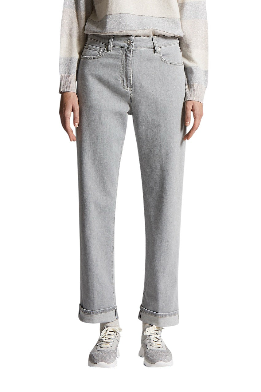 Peserico jeans dames licht grijs A04589L75Q 04953 971