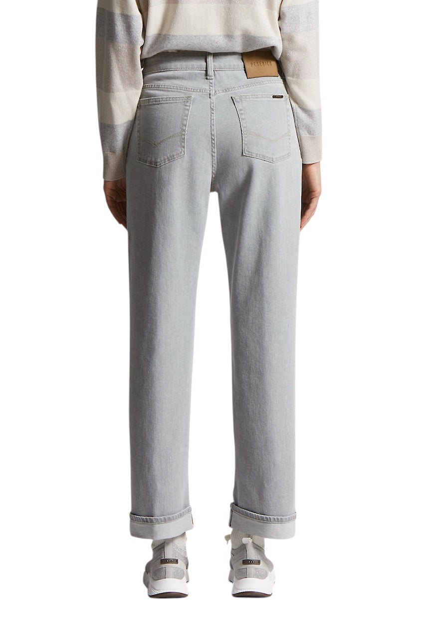 Peserico jeans dames licht grijs A04589L75Q 04953 971