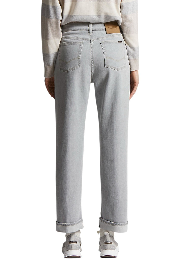 Peserico jeans dames licht grijs A04589L75Q 04953 971