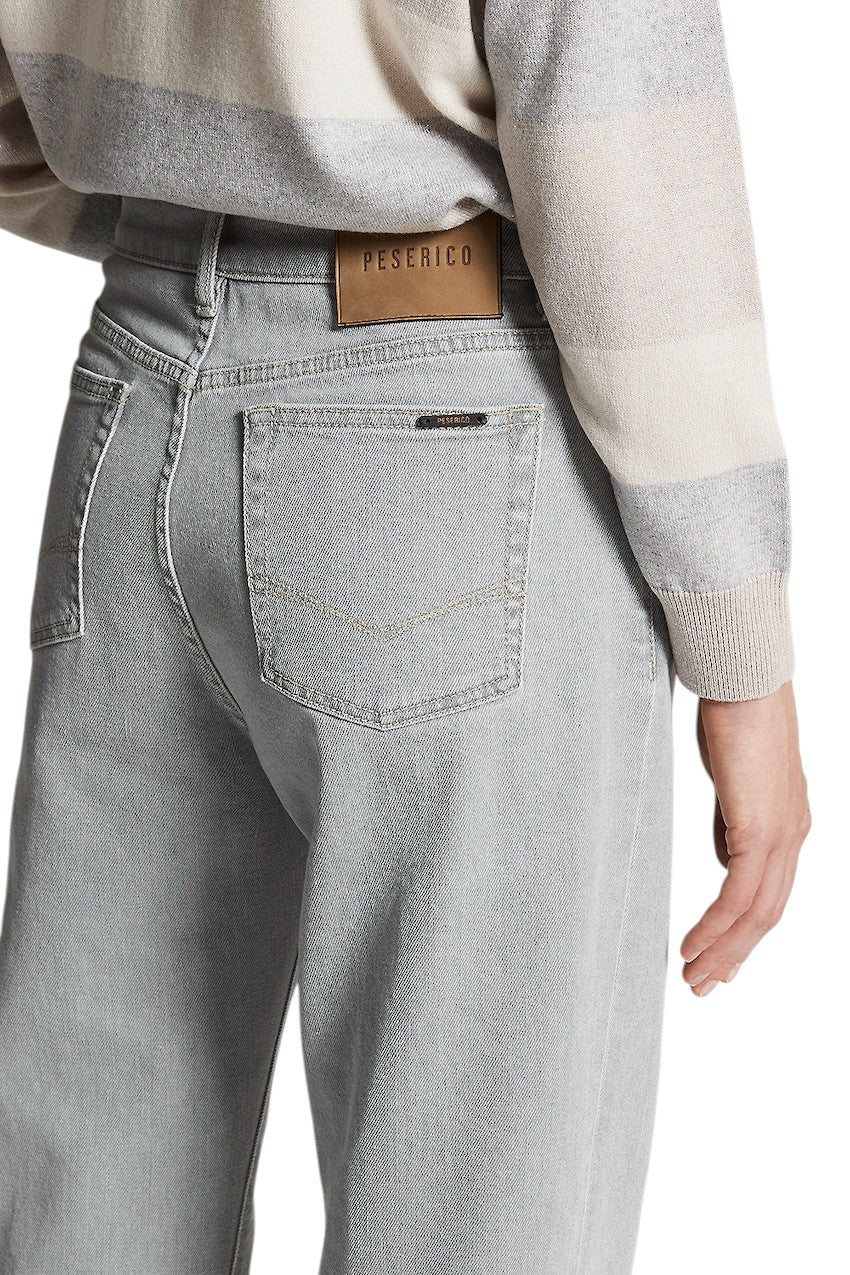 Peserico jeans dames licht grijs A04589L75Q 04953 971