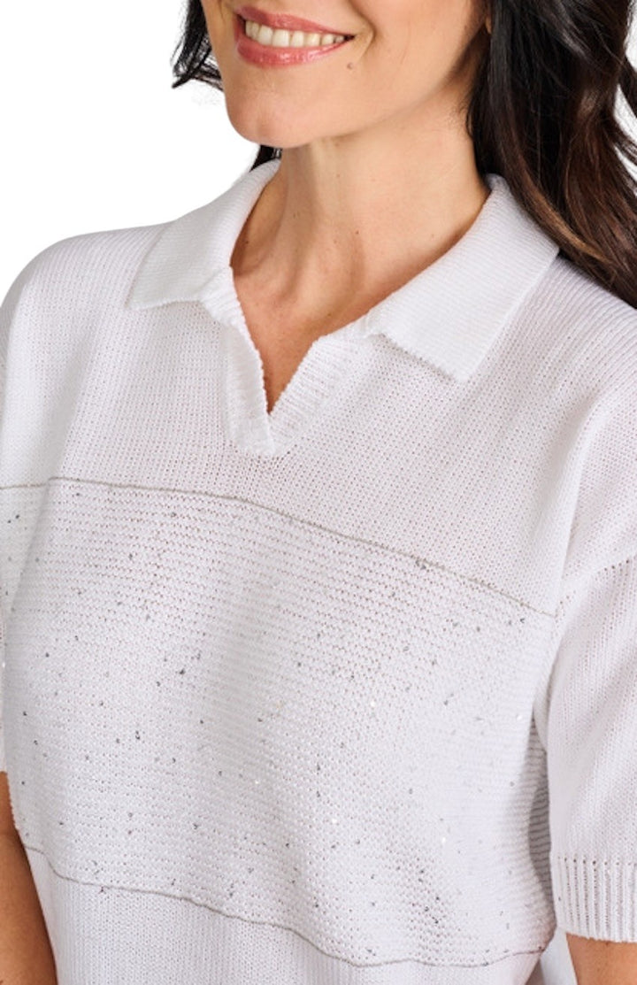 Peserico pull trui dames wit S99765F05 A9109 A00