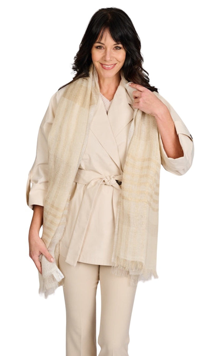 Peserico sjaal dames beige S31508C0 CC442 942
