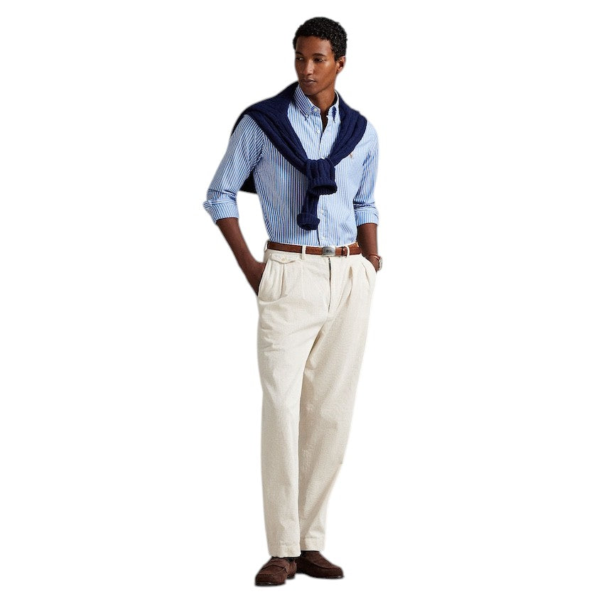 Polo Ralph Lauren Men hemd lange mouwen heren blauw Custom Fit 710886462004