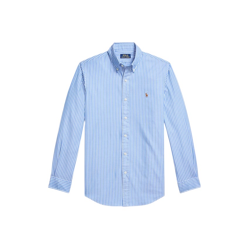 Polo Ralph Lauren Men hemd lange mouwen heren blauw Custom Fit 710886462004
