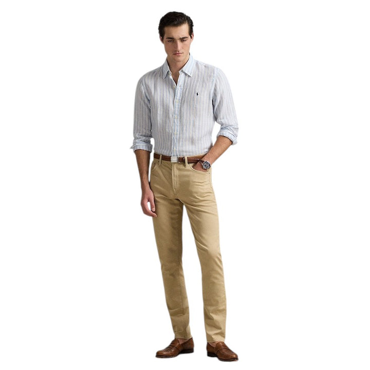 Polo Ralph Lauren Men hemd lange mouwen heren blauw Custom fit 710969636003