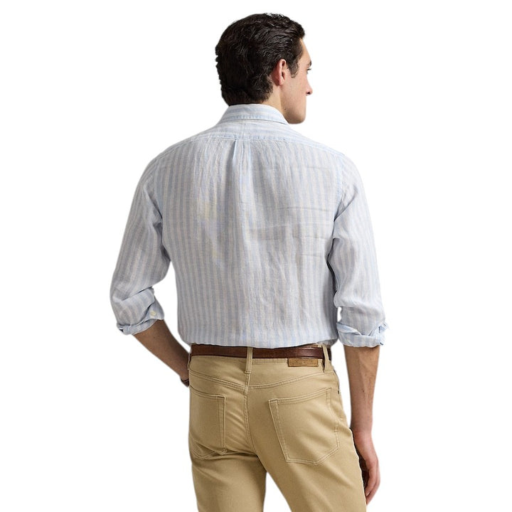 Polo Ralph Lauren Men hemd lange mouwen heren blauw Custom fit 710969636003