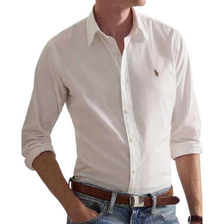 Polo Ralph Lauren Men hemd lange mouwen heren wit Custom Fit 710P06688002